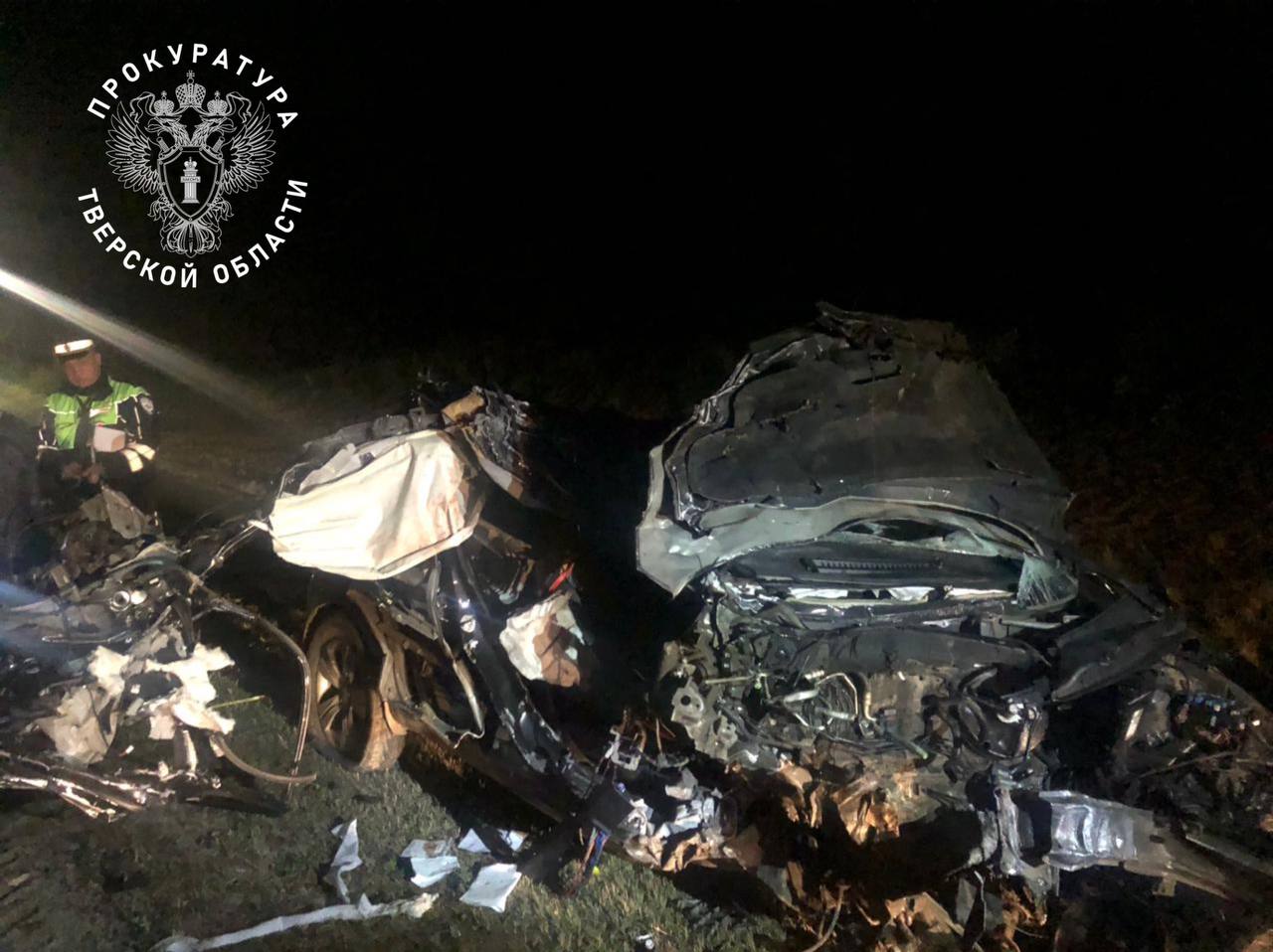 В Оленинском районе в автоаварии погибли два человека