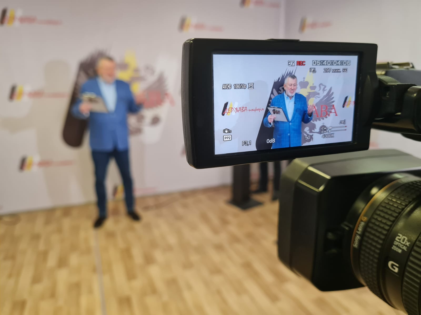 И снова Круг, и бег по кругу: в Твери прошли съёмки программы «Держава-информ»