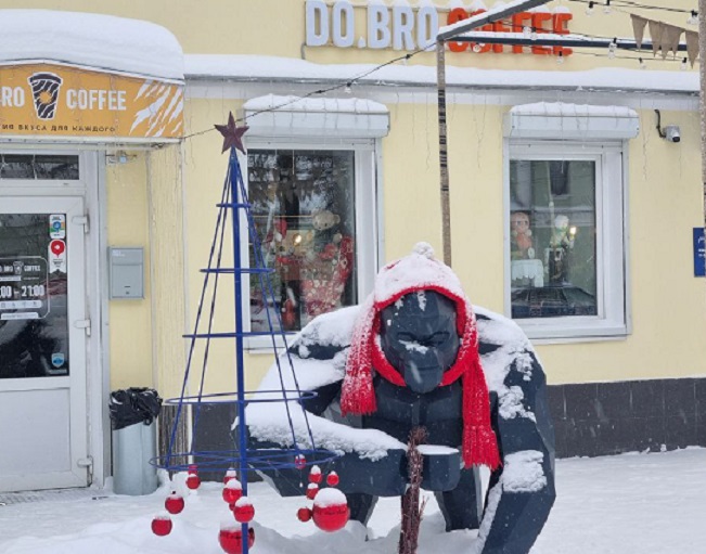 Новогодний фоторепортаж из центра Твери