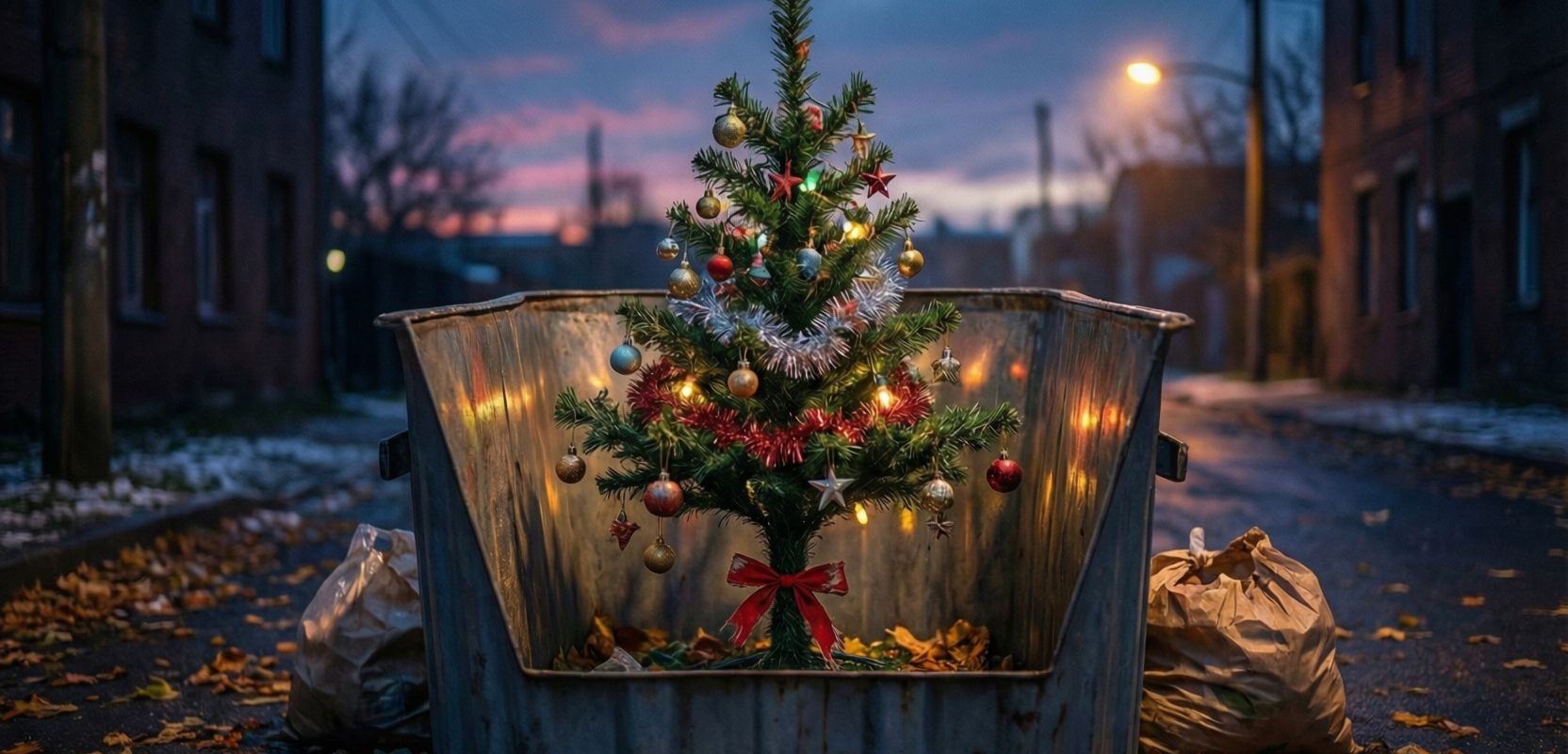 За выброс ёлки в контейнер тверичанам грозит большой штраф
