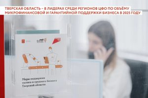 Тверская область — лидер в ЦФО по поддержке малого бизнеса
