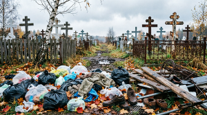 В Тверской области чиновников заставили прибраться на кладбище