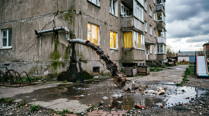 Ноу-хау по-ржевски: канализацию многоквартирного дома сливаем под соседей